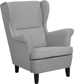 ABSON - Fauteuil - Grijs - Polyester