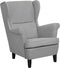 ABSON - Fauteuil - Grijs - Polyester