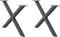 vidaXL - Salontafelpoten - 2 - st - X-vormig - 70x(42-43) - cm - staal - antraciet
