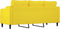 vidaXL - Driezitsbank - 180 - cm - stof - lichtgeel