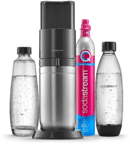 SodaStream DUO - Bruiswatertoestel - 2-in-1 met glazen en plastic flessen - Zwart