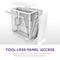 H7 Flow RGB - ATX luchtstroomkast - 3x 120mm ventilatoren - Wit