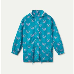 Sporty jacket with bow print - maat M