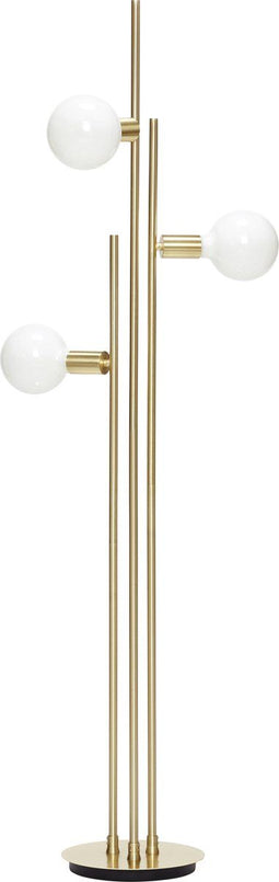 Furnified - Hübsch - Stalamp Messing/Bulb (150cm)