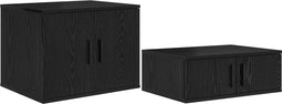 vidaXL - Zwarte - Opbergkast - 108x41x40 - cm - Gemaakt - van - Engineered - Wood