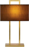 Atmooz - Tafellamp Matera - E27 - Slaapkamer / Woonkamer - Industrieel - Kleur : Goud Bronss - Hoogte 39cm - Metaal