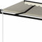 vidaXL - Luifel - automatisch - met - LED - en - windsensor - 400x350 - cm - crèmekleur