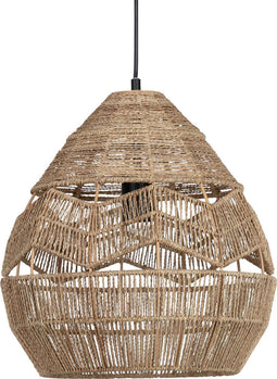 WOOOD Exclusive Adelaide Hanglamp - Papiertouw - Naturel - 37x35x35