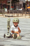 Scoot & Ride Helmet – Kinderhelm – S 51-55 cm – LED achterlicht – magnetische sluiting – verstelbaar – Olive