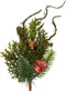 Mushroom spray l25b12h7 cm groen kerst