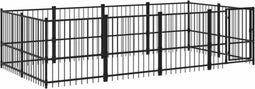 vidaXL - Hondenkennel - voor - buiten - 7,51 - m² - staal