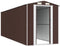 vidaXL - Tuinschuur - 192x606x223 - cm - gegalvaniseerd - staal - donkerbruin