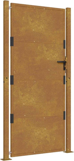 vidaXL - Poort - 105x180 - cm - cortenstaal