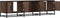 vidaXL - Tv-meubel - 150x35x41 - cm - bewerkt - hout - metaal - bruin - eikenkleur