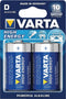 Varta 4920/2B - Alkaline D Batterijen - 10 jaar bewaartijd - 1,5 Volt (2 stuks)