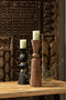 WOOOD Prem Kandelaar - Mango Hout - Zwart - 40x14x14