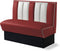 Bel Air Dinerbank Single Booth HW-120 Ruby