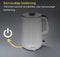 MPM Stille Dubbelwandige RVS Waterkoker - 1,7 Liter - 1800W - Wit