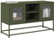 vidaXL - Tv-meubel - 100,5x39x60,5 - cm - staal - olijfgroen