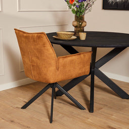 Eetkamerstoelen set van 2 - stoelen eetkamerstoelen - Stoel Velvet Gold