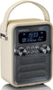 Lenco PDR-051 - Draagbare DAB Radio - FM DAB+ Bluetooth AUX - Taupe