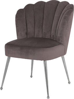 Richmond - Stoel Pippa Stone velvet / silver