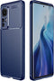 iMoshion Hoesje Geschikt voor Xiaomi 12 / 12X Hoesje Siliconen - iMoshion Carbon Softcase Backcover - Blauw