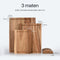 Deleca Snijplankenset - Set van 3 Snijplanken (40x30 / 33x24 / 26x18 cm) - Acacia Hout - Incl. Houder (3 stuks)