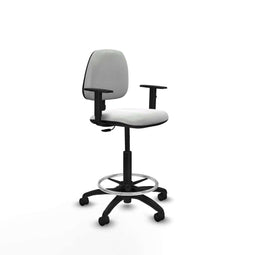 Piqueras y Crespo B1D01RN - Bureaustoel - Hoogteverstelbaar met armleuning - Wit