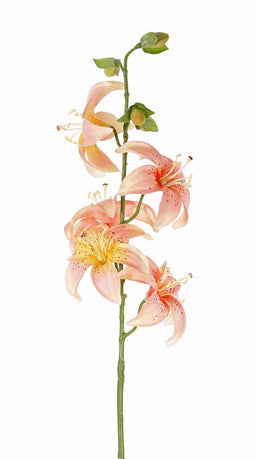 Driesprong collection - Lelie h64 cm roze kunstbloem zijde nepbloem