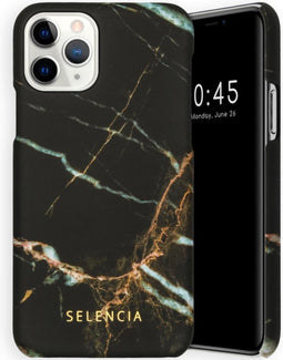 Selencia Hoesje Geschikt voor iPhone 11 Pro Hoesje - Selencia Maya Fashion Backcover - zwart