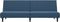 vidaXL - Slaapbank - 2-zits - fluweel - blauw