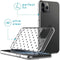 iMoshion Hoesje Geschikt voor iPhone 11 Pro Hoesje Siliconen - iMoshion Design hoesje - Transparant / Zwart / Hearts All Over Black