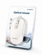 Gembird MUS-4B-06-WS - Optische muis - 4 knoppen - 1200 DPI - Zilver/Wit