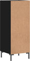 vidaXL - Dressoir - 34,5x34x90 - cm - bewerkt - hout - zwart
