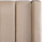 NOYERS - Bed met opbergruimte - Beige - 140 x 200 cm - Fluweel