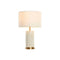 Bureaulamp Home ESPRIT Wit Beige Gouden 50 W 220 V