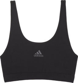 Adidas Scoop Lounge Bra - Dames Beha - Removable Cookies - Zwart - Maat L