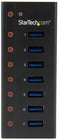 Startech.com ST7300U3M - 7-poorts USB 3.0 hub - Metalen behuizing wandmontage zwart