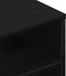 vidaXL - Wandplank - Zwart - Eiken - 140x41x75 - cm - Bewerkt - Hout