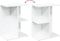vidaXL - Nachtkastje - 46,5x29x61 - cm - bewerkt - hout - wit