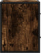 vidaXL - Nachtkastje - wandgemonteerd - 40x31x39,5 - cm - gerookt - eikenkleurig
