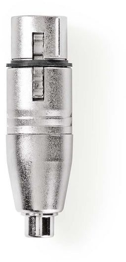 Nedis CAGP15933ME - XLR Adapter - XLR 3-Pin Female naar RCA Female - Zilver