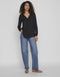 VILA VILUCY LS SHIRT - Doorknoop blouse - V-hals - XS