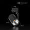 V-TAC VT-11122 - LED COB Track Light - CREE - 20W - 1620 Lumens - 3000K - Zwart