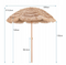 Coast parasol 220 cm - verstelbare kanteling - stevig en windbestendig - beige