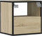 vidaXL - Nachtkastje - wandgemonteerd - 40x31x39,5 - cm - sonoma - eikenkleurig