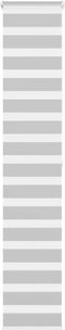 vidaXL - Zebra - rolgordijn - 50x200 - cm - stofbreedte - 45,9cm - lichtgrijs