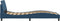 vidaXL - Bedframe - met - hoofdeinde - zonder - matras - 100x200 - cm - stof - blauw