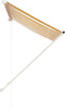 vidaXL - Luifel - uittrekbaar - 100x150 - cm - geel - en - wit